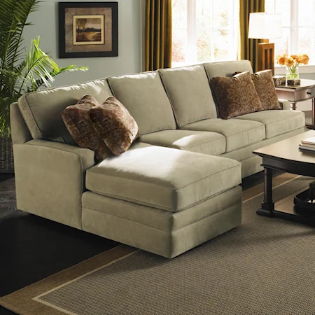 Custom 2-Piece Sectional with Chaise
